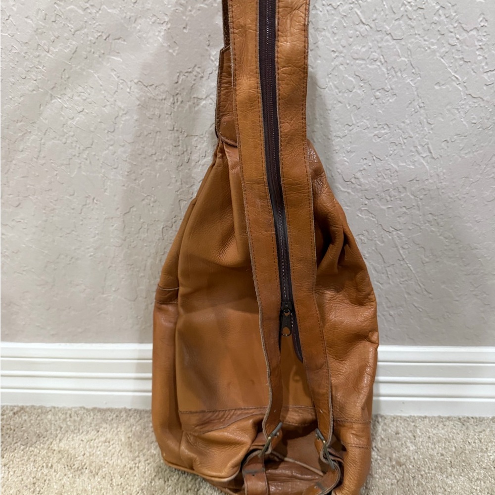 Genuine Leather Crossbody / Backpack - Picture 2 of 7